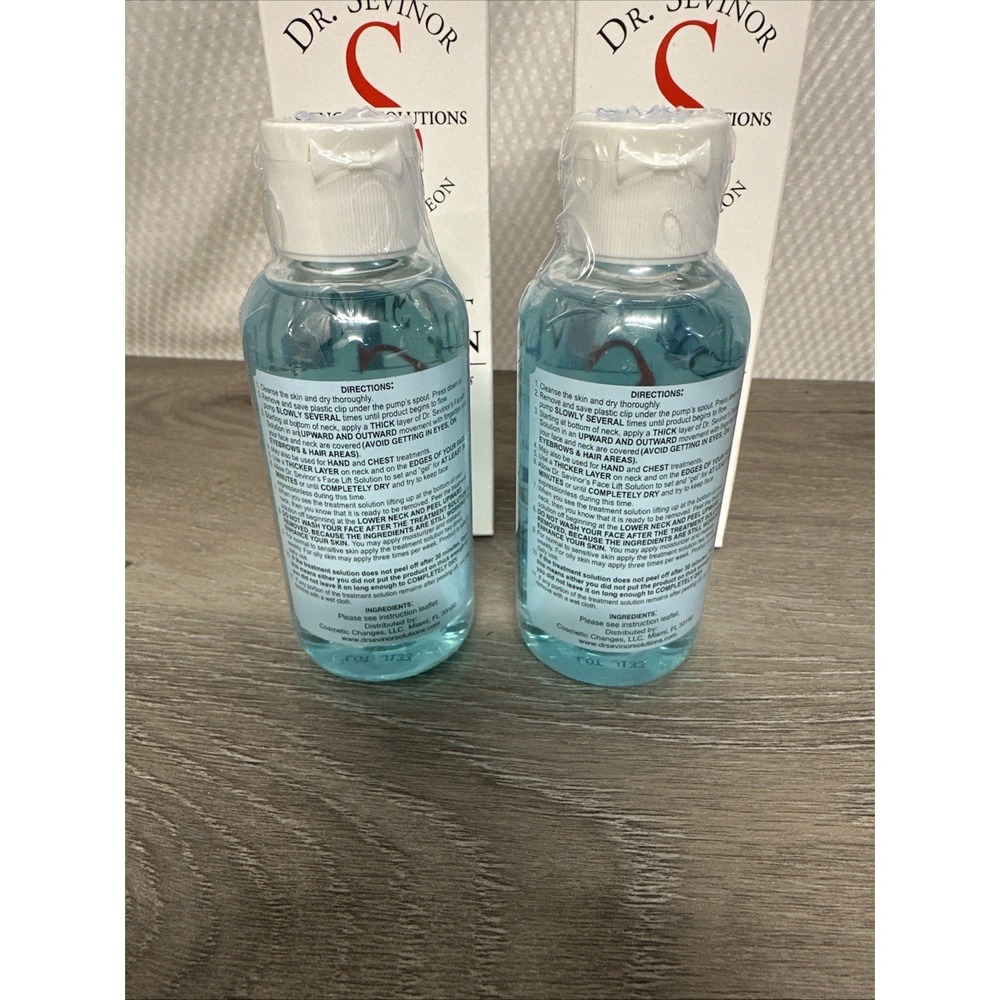 Dr Sevinor Face Lift Solution Unisex 4oz 2pk Blue New Tightening Firming Peel - Picture 8 of 8
